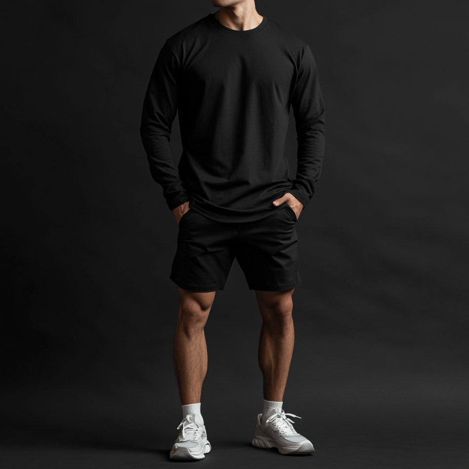 Minimalist Black Outfit Ideas for Men