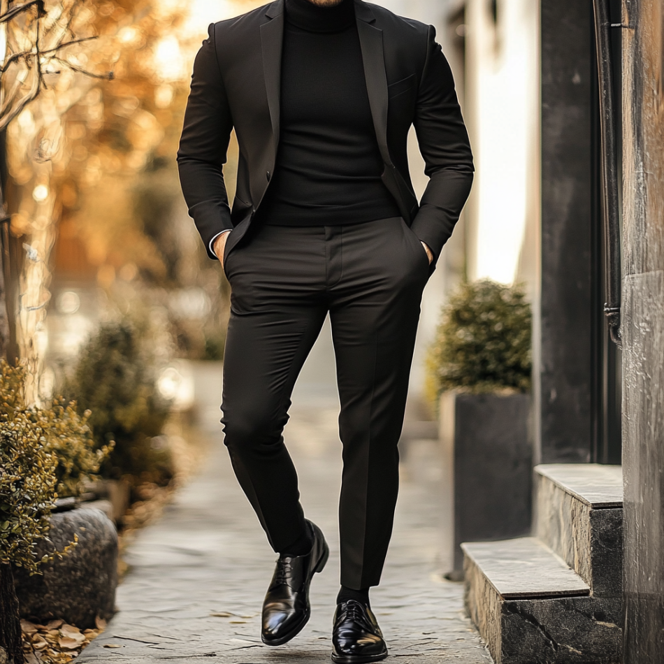 Minimalist Black Outfit Ideas for Men