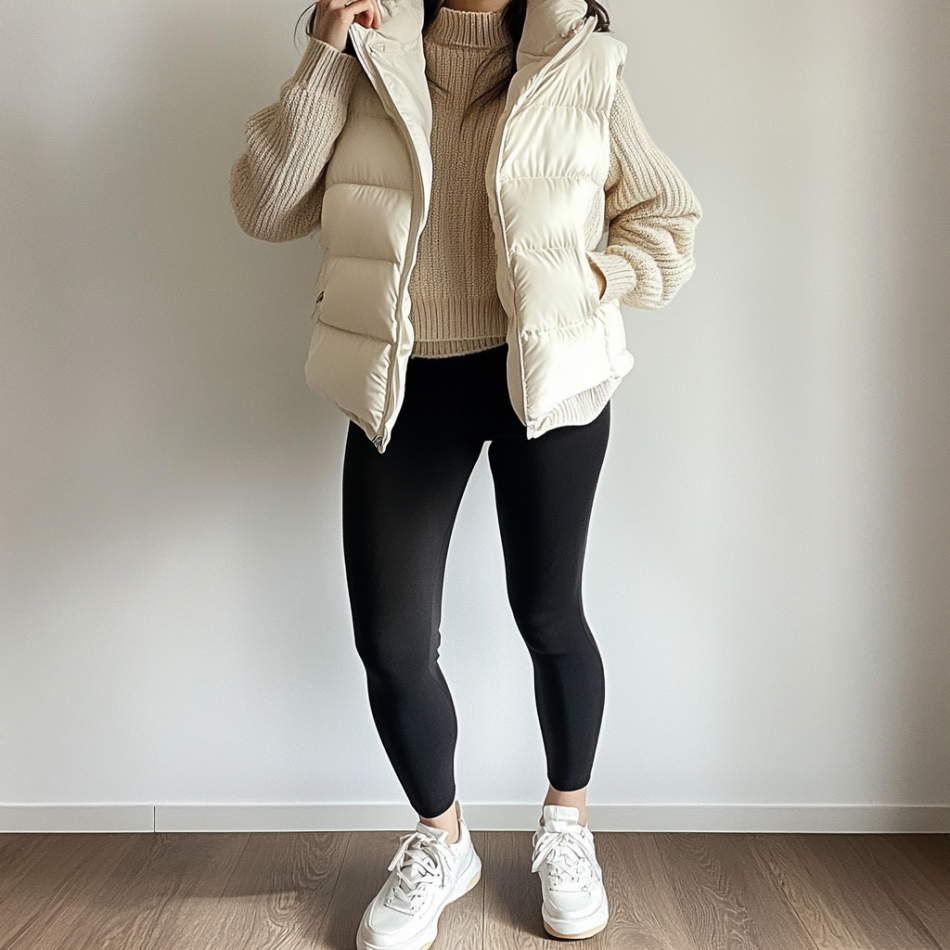 Minimal Puffer Vest Outfit Ideas