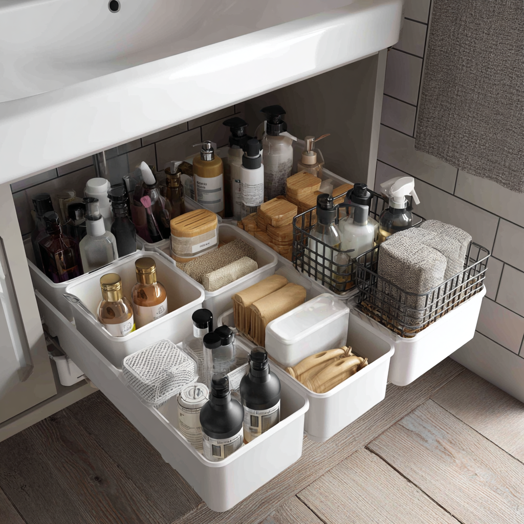 Shared Bathroom Storage Hacks