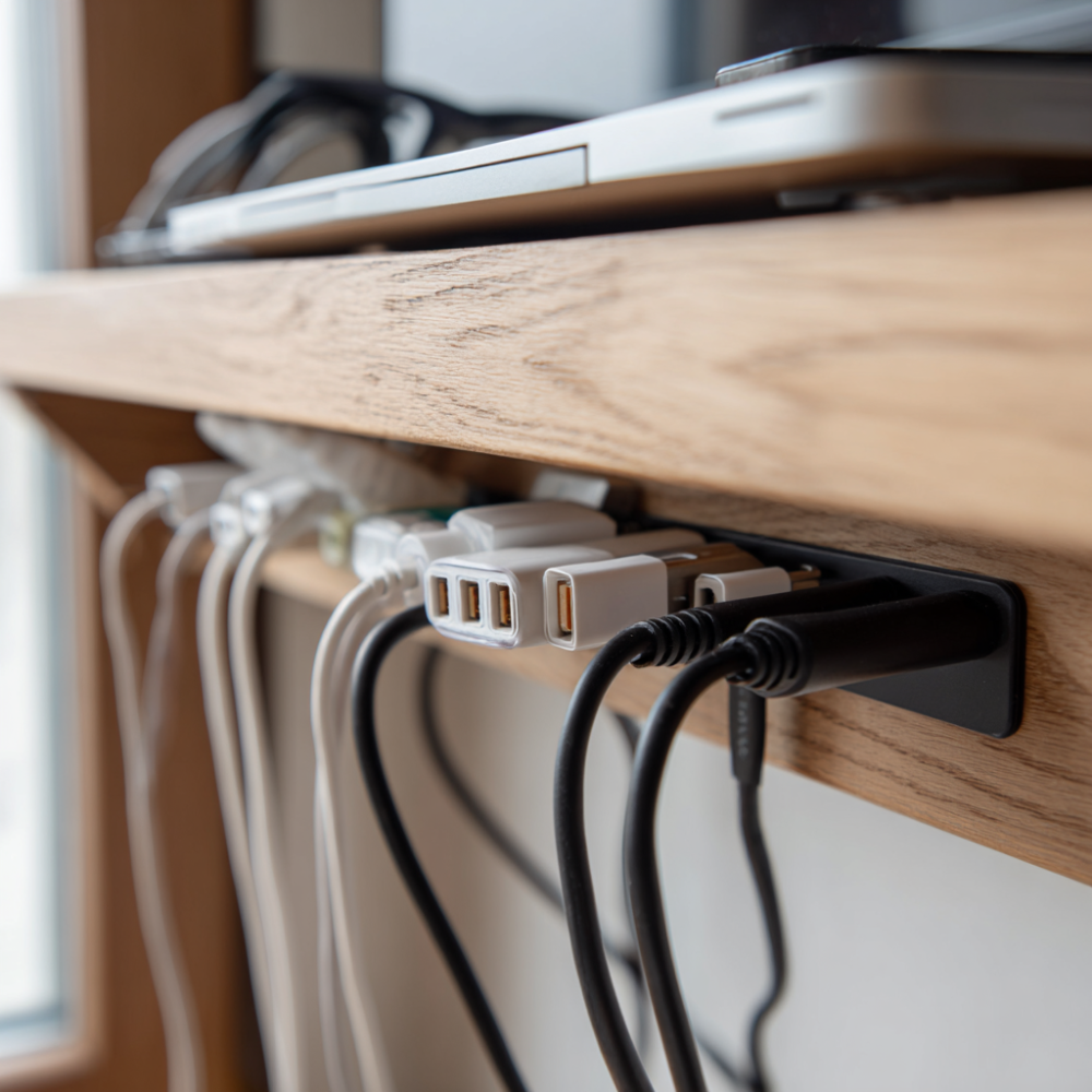 Step-by-Step DIY Cord Management for Home Office (Goodbye Cable Spaghetti)