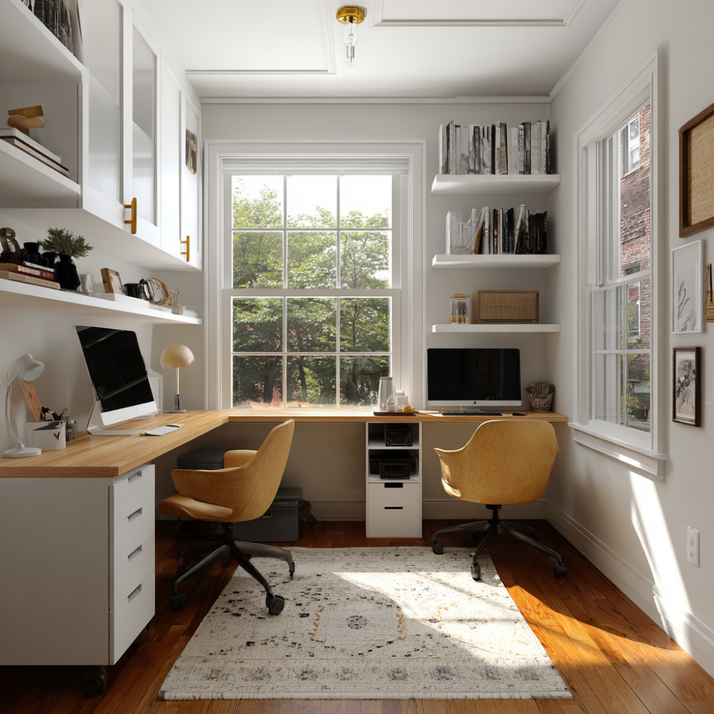 10 Small Home Office Design for Two People