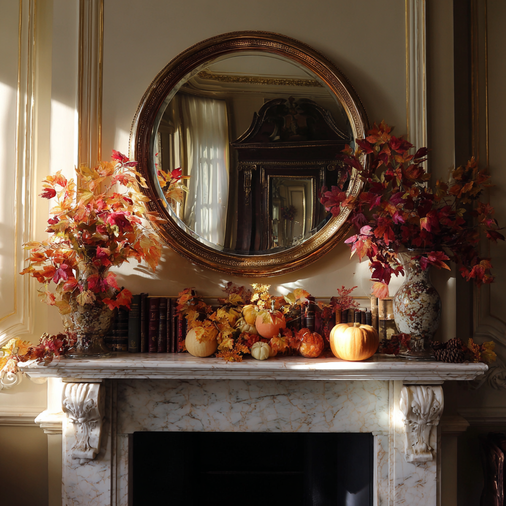 Cozy Autumn Mantel Display Ideas