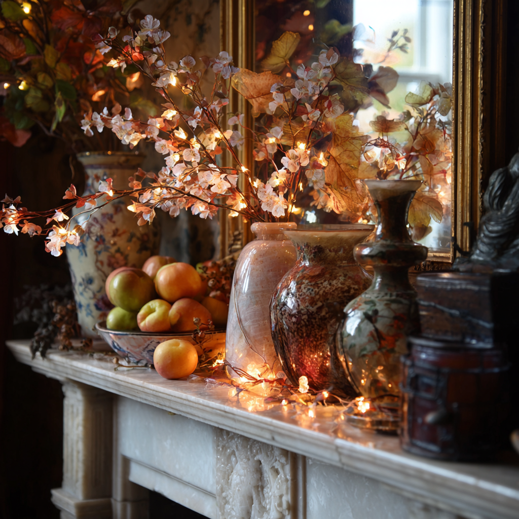 Autumn Mantel Display