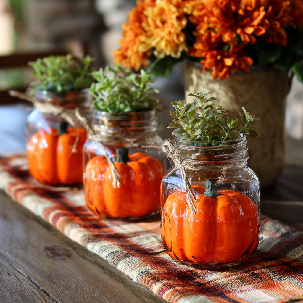 Fall Mason Jar Decor
