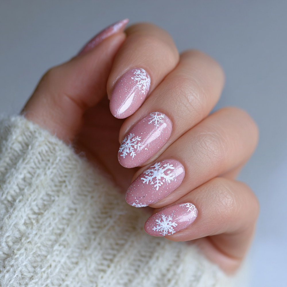 Minimalist Christmas Nail Ideas