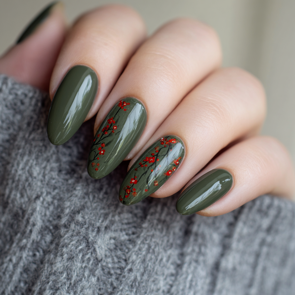 Minimalist Christmas Nail Ideas