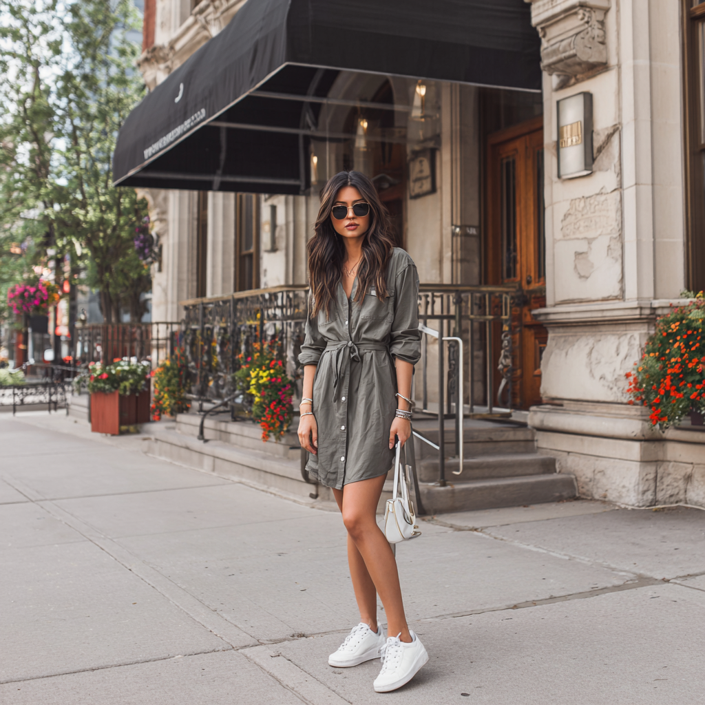 Shirt Dress Outfit Ideas for Summer