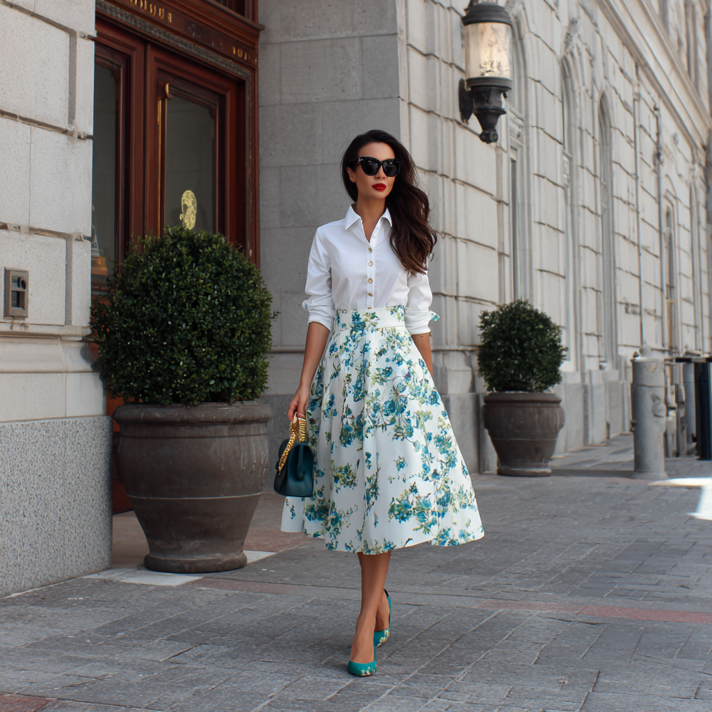 Midi Skirt Summer Outfit Ideas