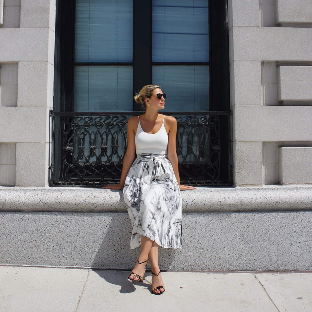 Midi Skirt Summer Outfit Ideas
