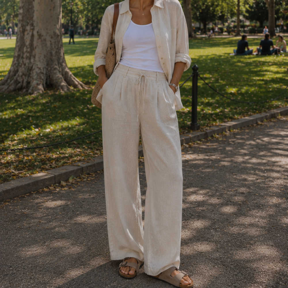 12 Birkenstock Outfit Ideas with Linen Pants for Summer (Simple, Chic & Comfortable) ☀️🤎