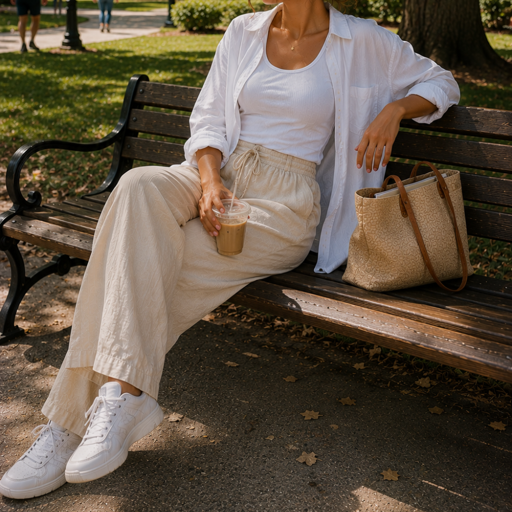 15 White Tank Top Outfit Ideas with Linen Pants (Effortless, Chic & Made for Summer)