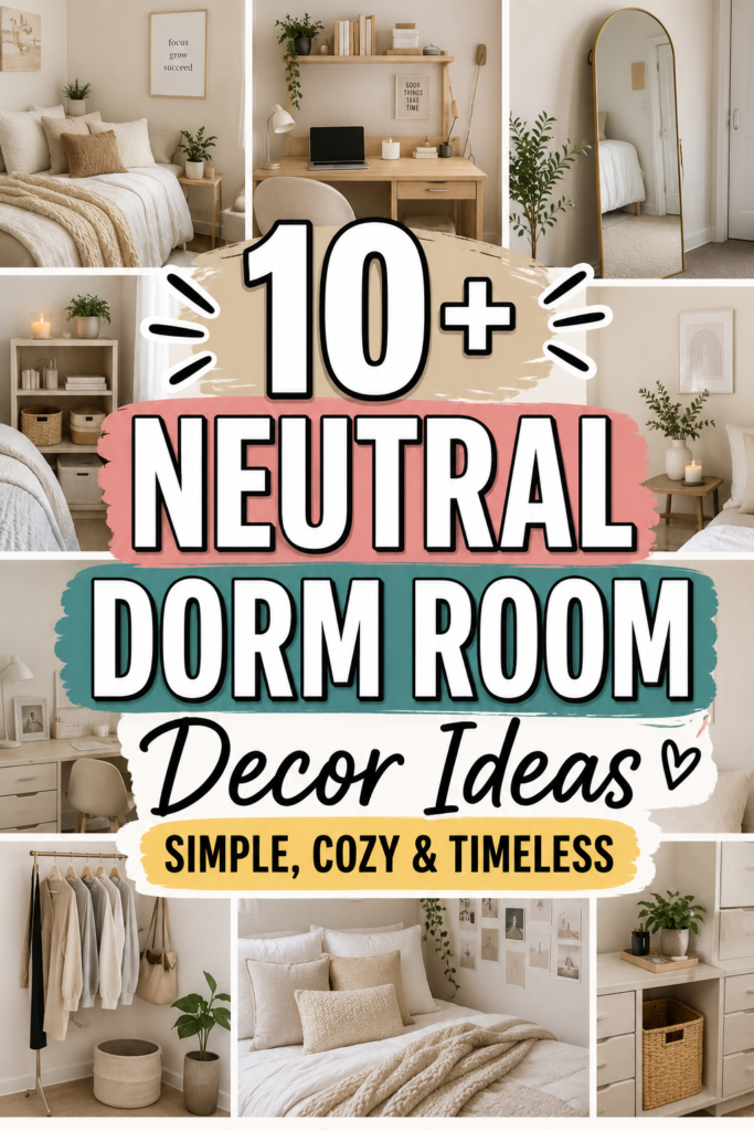 Neutral Dorm Room Decor Ideas