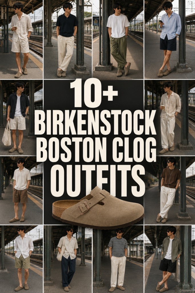 Birkenstock Clogs Outfit Ideas for Men This Summer