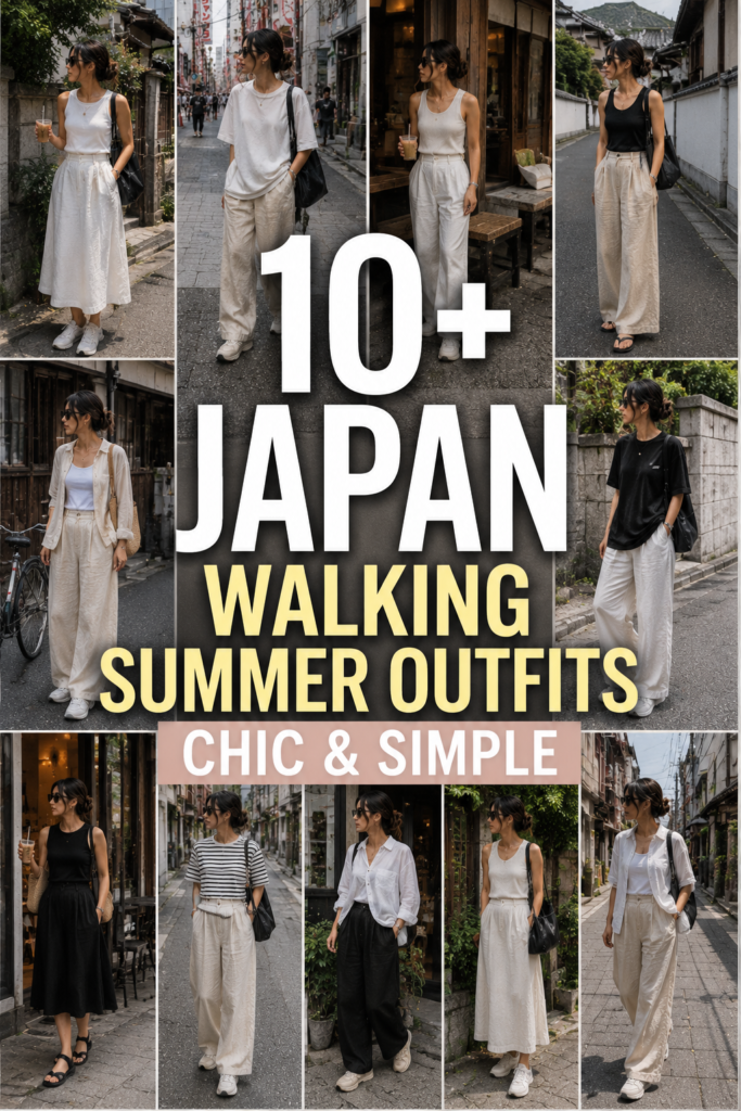 Summer Japan Walking Outfit Ideas