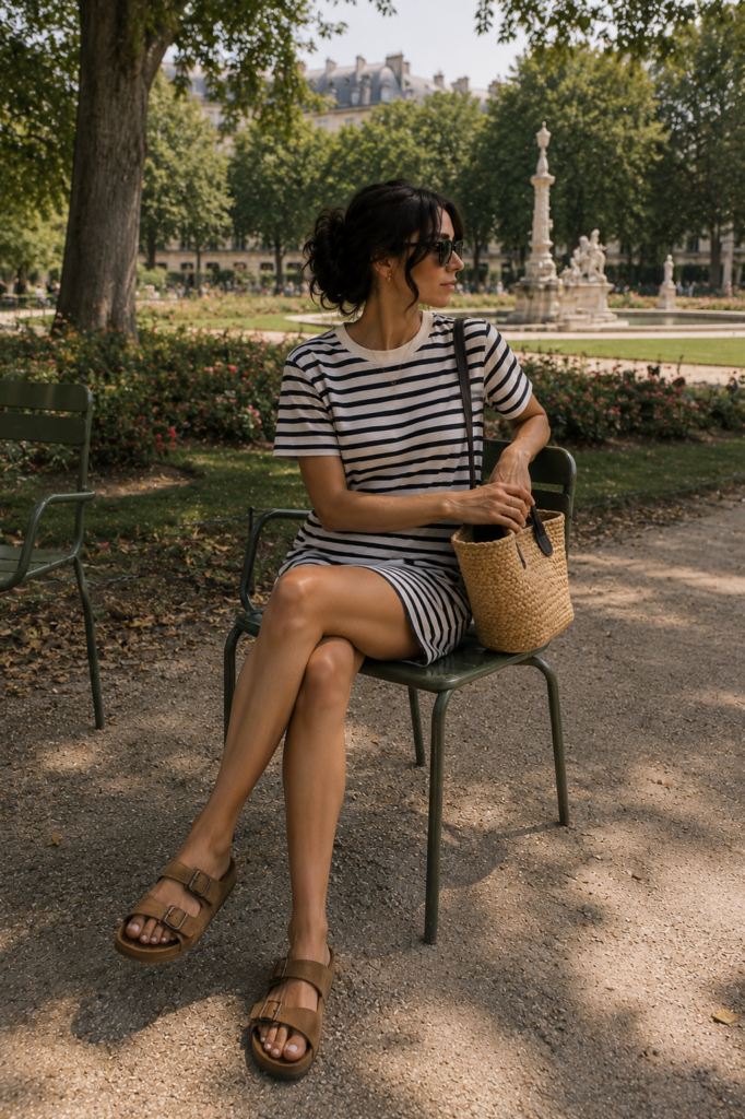 Birkenstock Outfit Ideas with Dresses for Summer