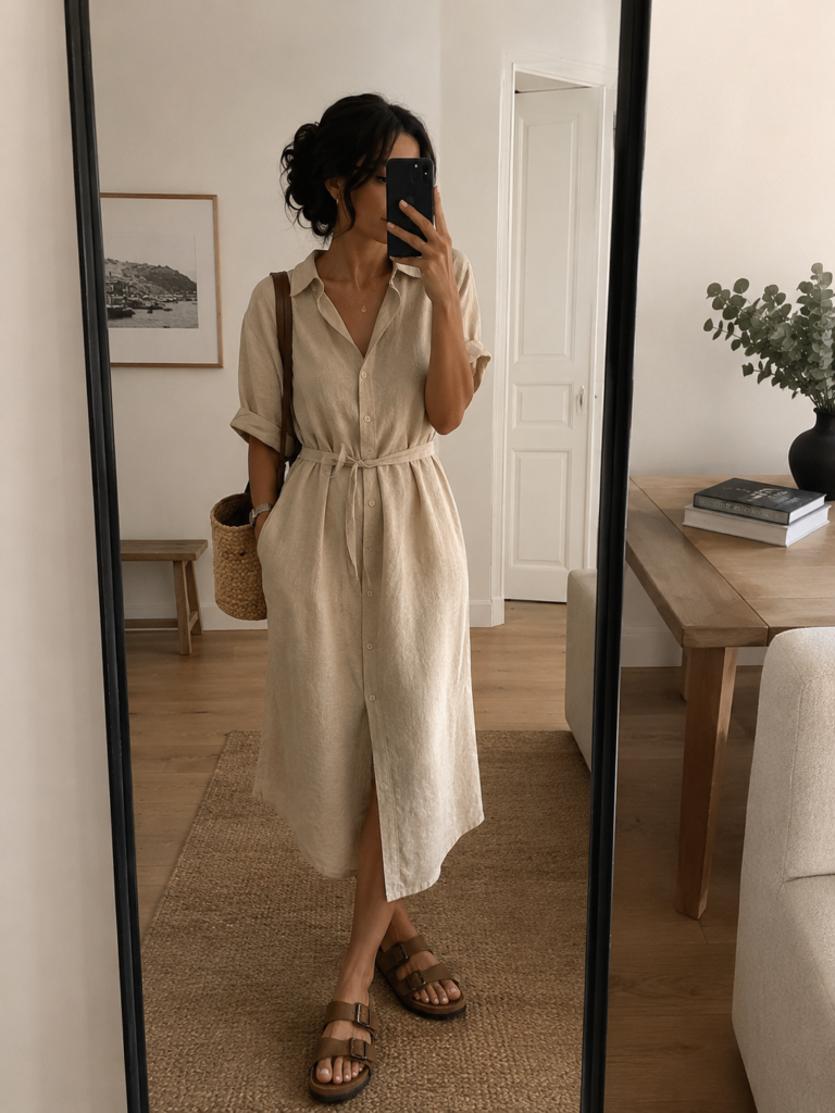 Birkenstock Outfit Ideas with Dresses for Summer