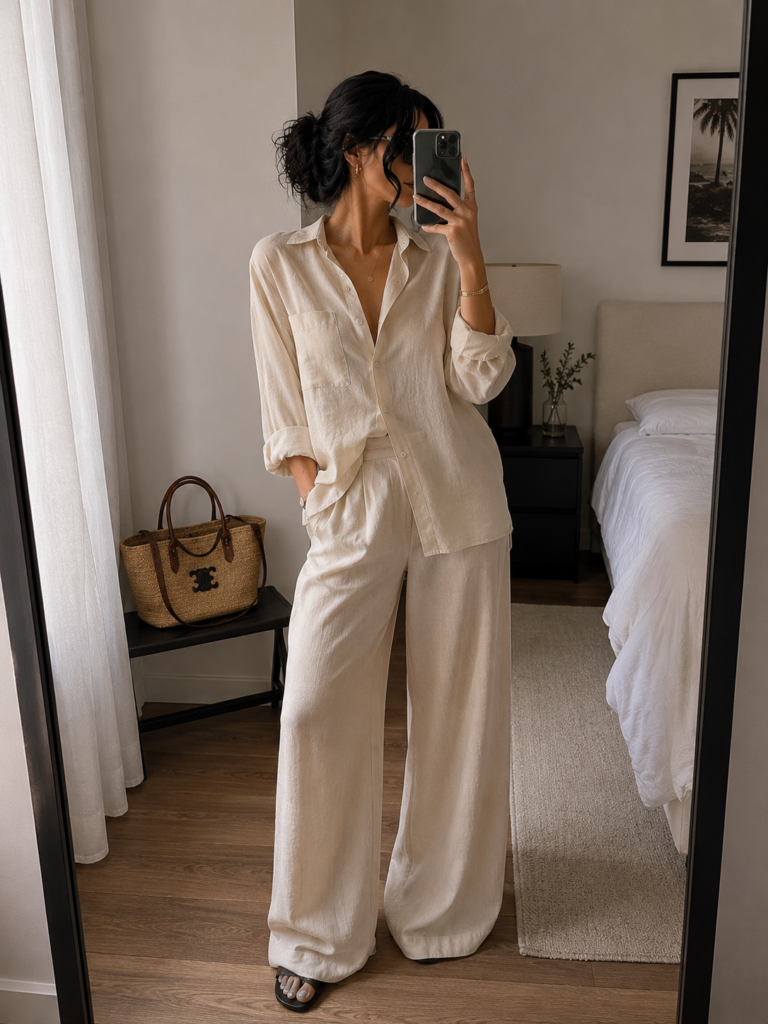 12 Summer Outfit Ideas with Wide Leg Pants (Chic, Breezy & Effortlessly Stylish)