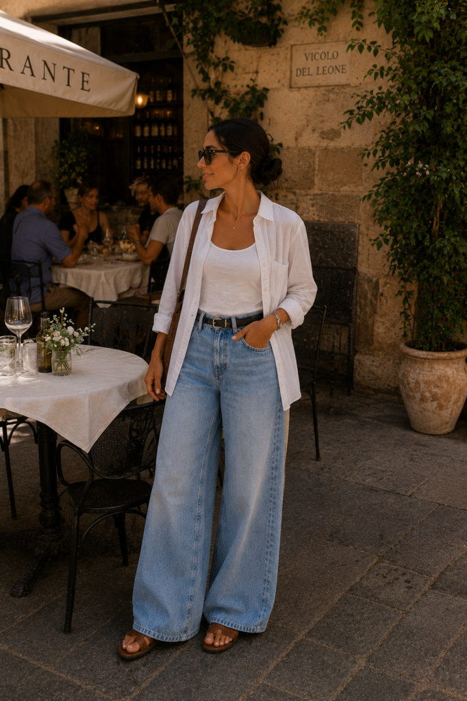 14 Wide Leg Jeans Summer Outfit Ideas (Chic, Comfortable & Easy to Copy