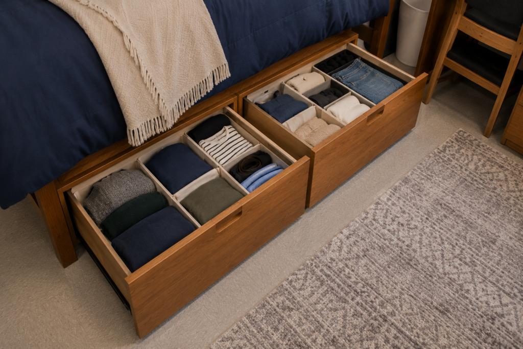 15 Small Dorm Room Organization Ideas (Simple Space-Saving Hacks That Actually Work) 🛏️