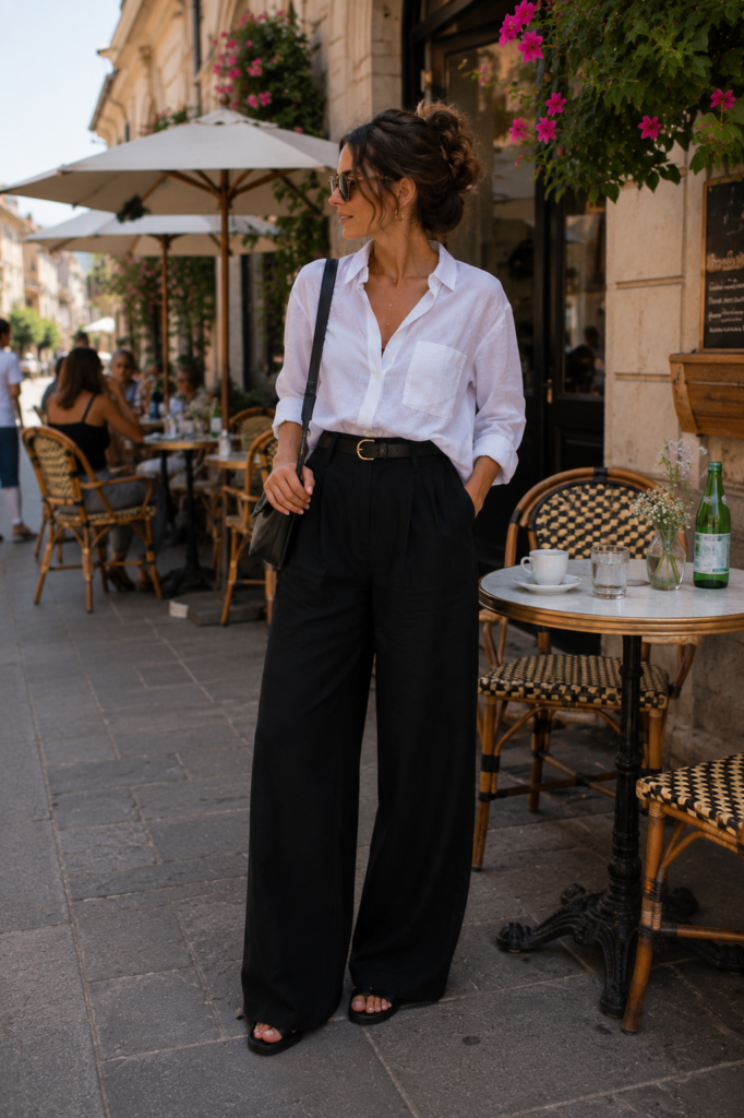 14 Chic White Button-Down Summer Outfit Ideas for Japan Travel 
