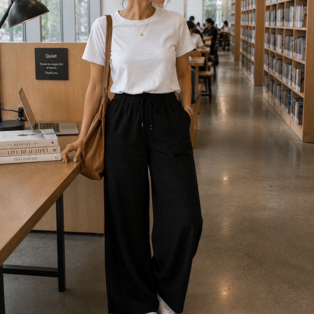 14 Chic Linen Pants With T-Shirt Outfit Ideas for Summer