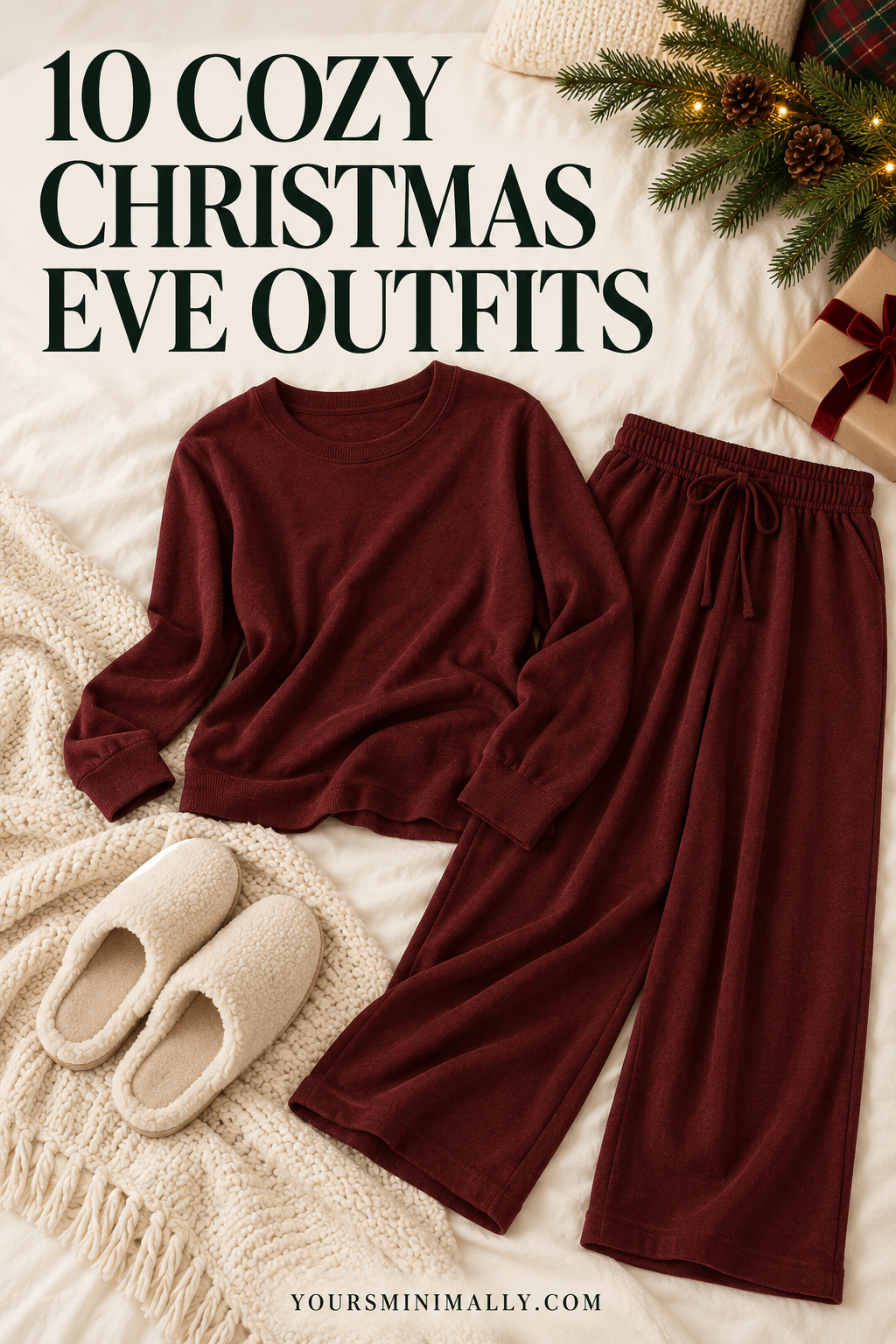10 cozy Christmas Eve outfits Pinterest pin