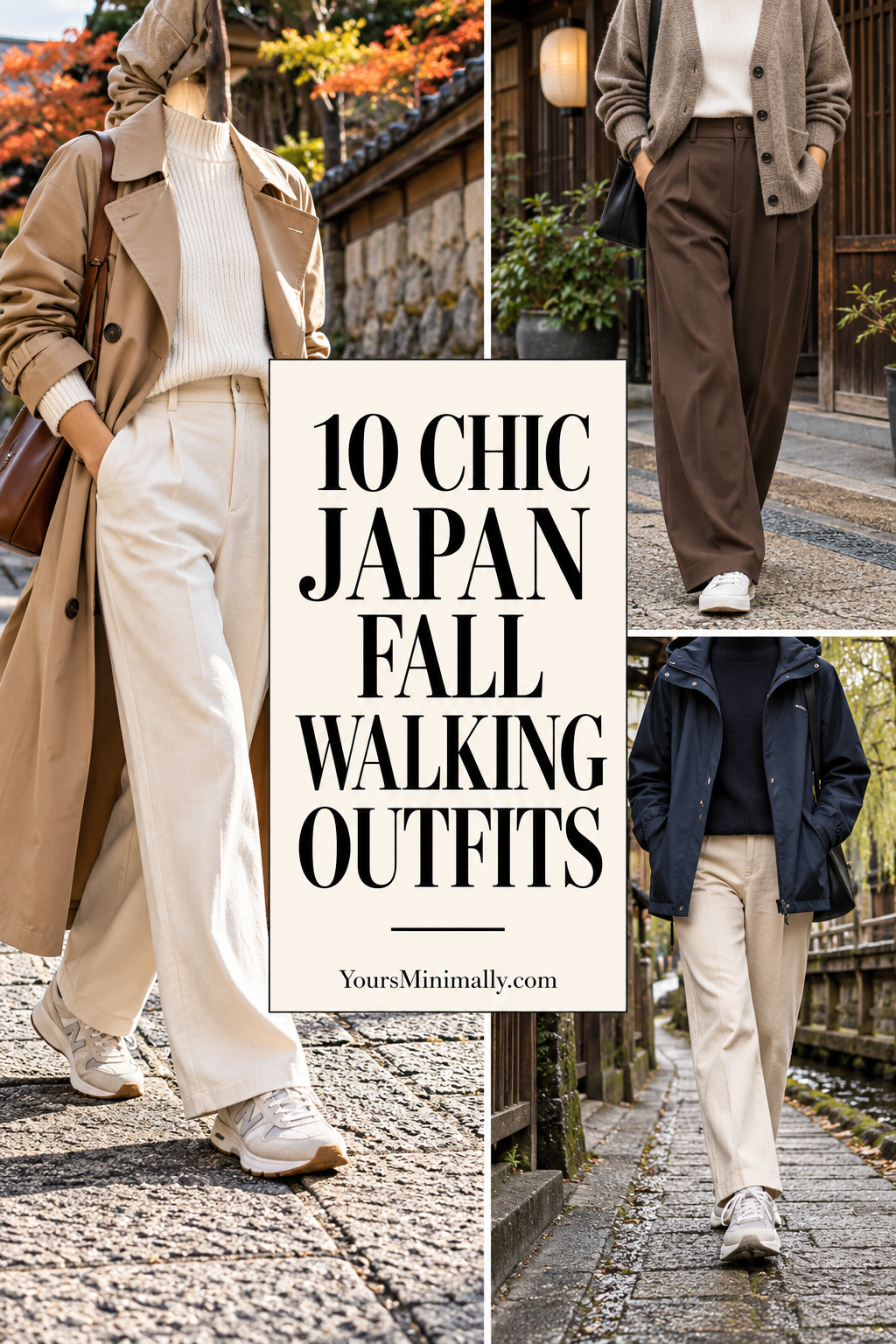 10 Chic Japan Fall Walking Outfits You Can Actually Repeat — Pinterest pin with faceless outfit photos