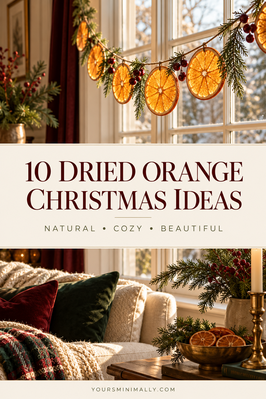 10 Dried Orange Christmas Decorations That Make Your Home Glow Pinterest pin