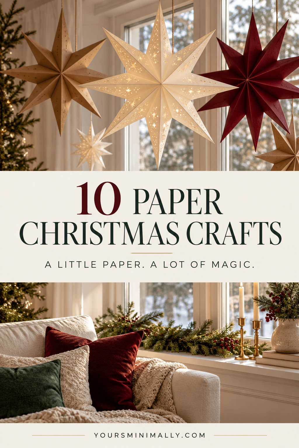 10 Paper Christmas Crafts That Look Beautiful on a Tiny Budget Pinterest pin