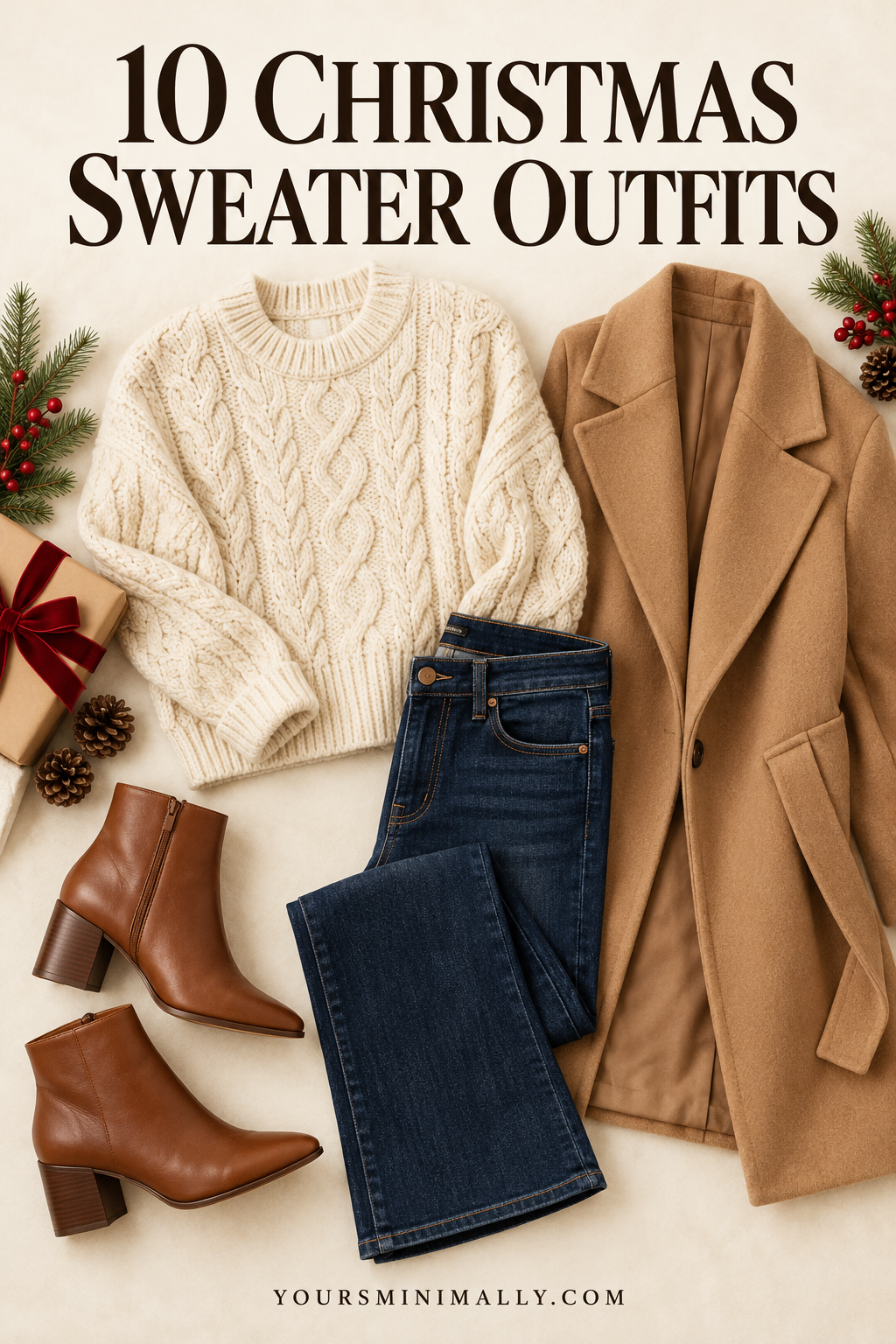 10 Christmas sweater outfits pin